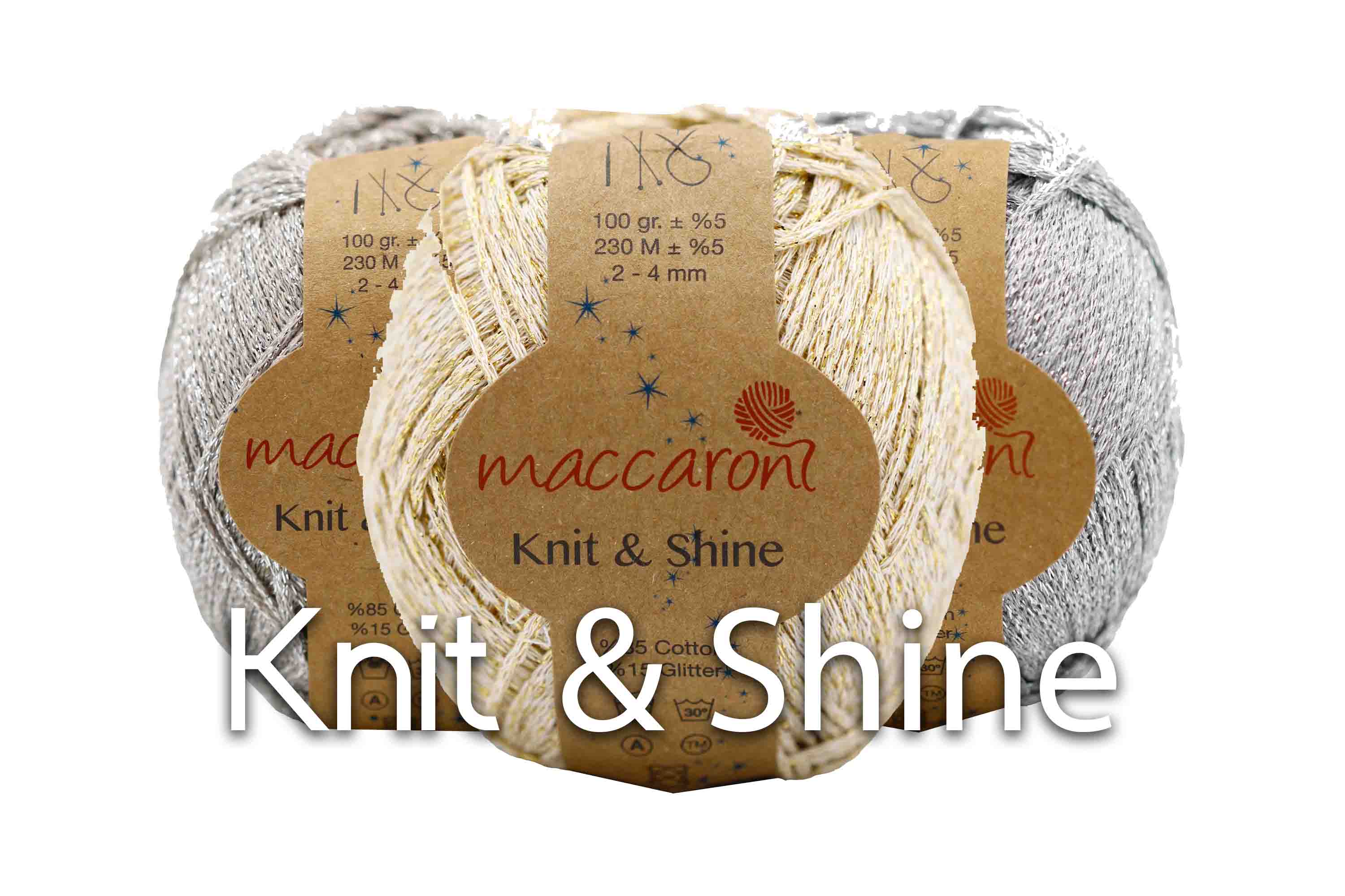 Knit and shiny yarn cotton yarn glitter cotton yarn shinny yarns maccaroni yarn
