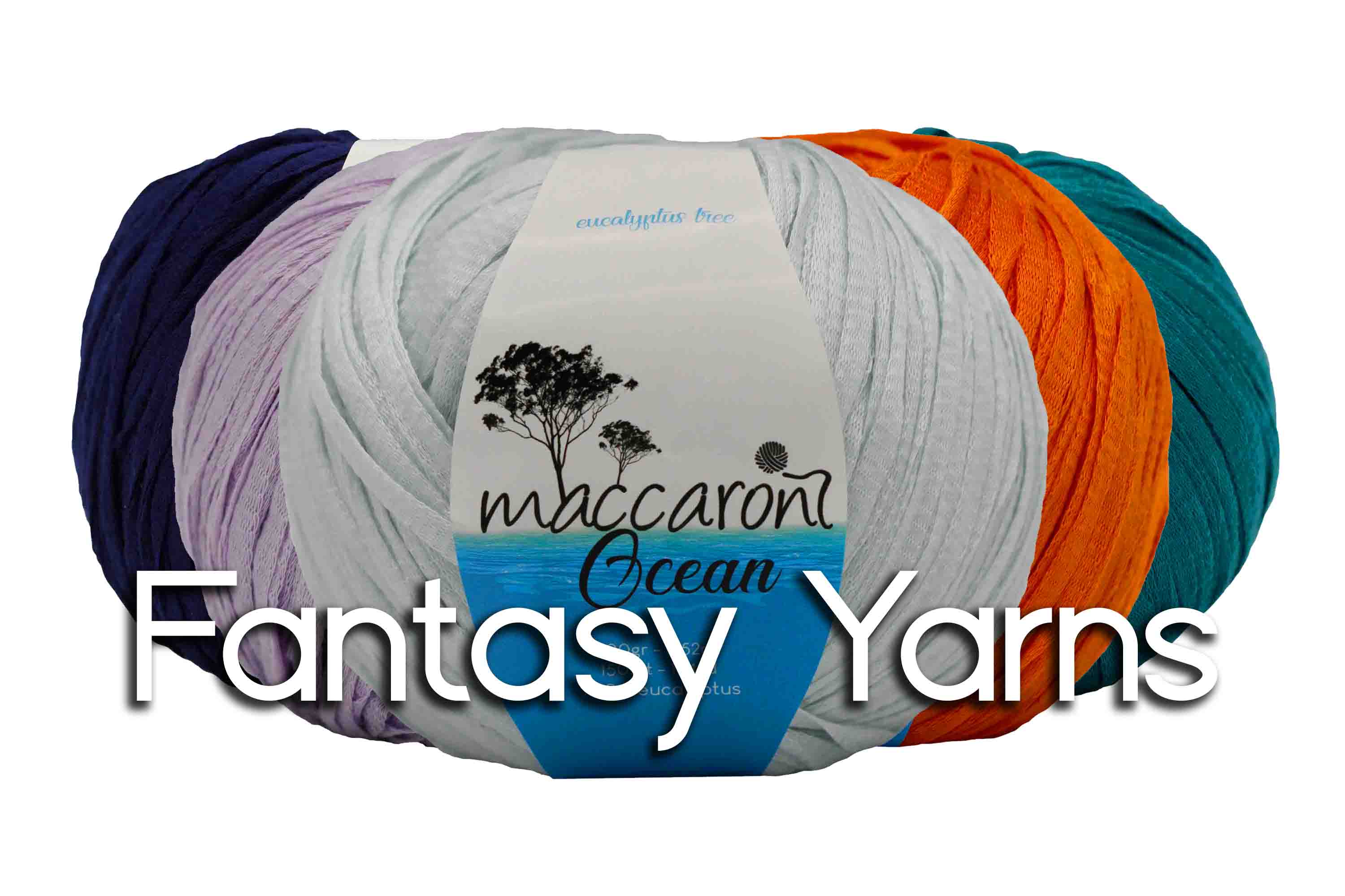 fantasy yarns cordero Microfiber PES yarns cordero foxy ocean Eucalyptus maccaroni yarn